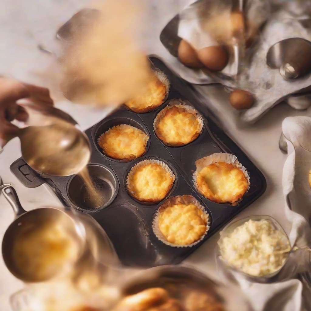 Making Cheesy Potato Muffins: Crispy & Soft