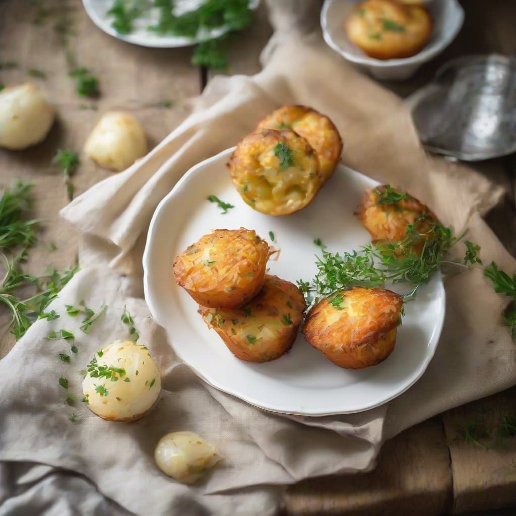 Cheesy Potato Muffins: Crispy & Soft
